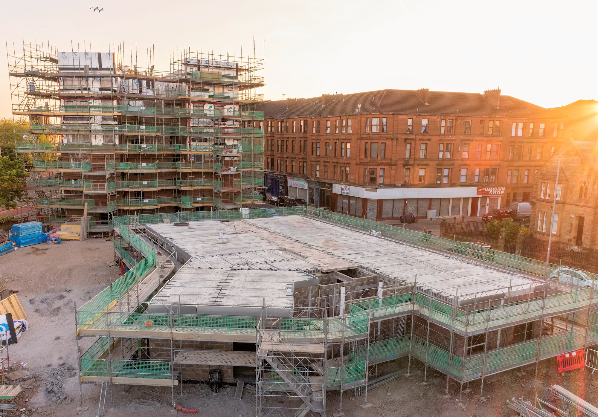 Govan’s 46 amenity flat development marches towards spring completion